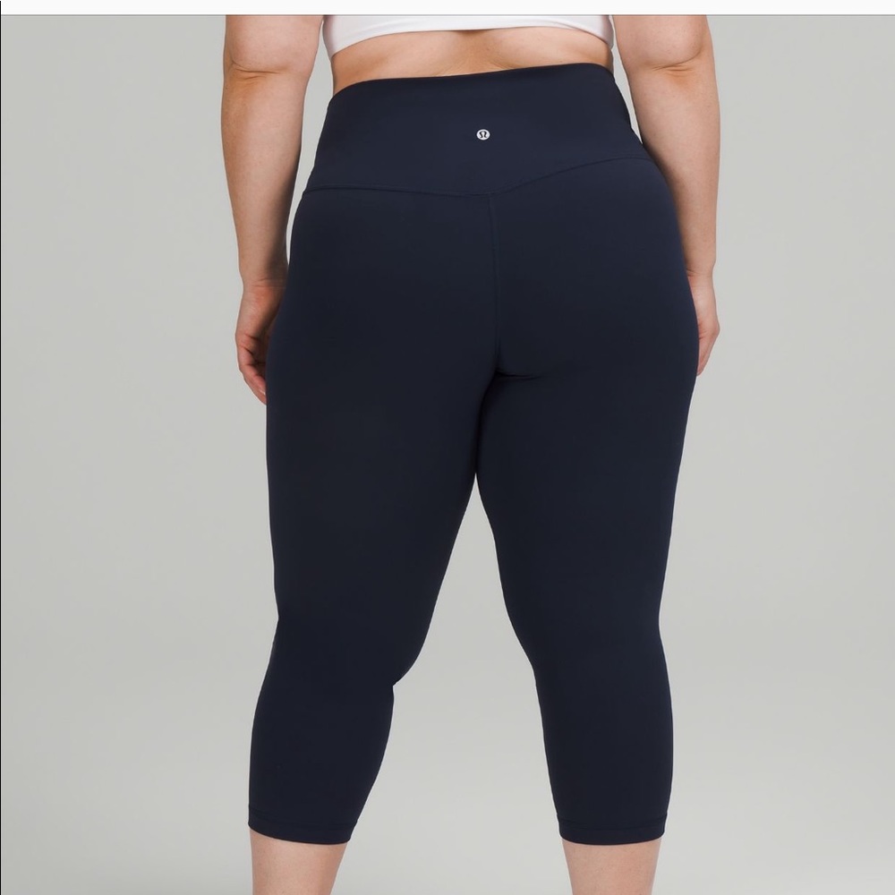 True Navy Lululemon Align leggings size 8